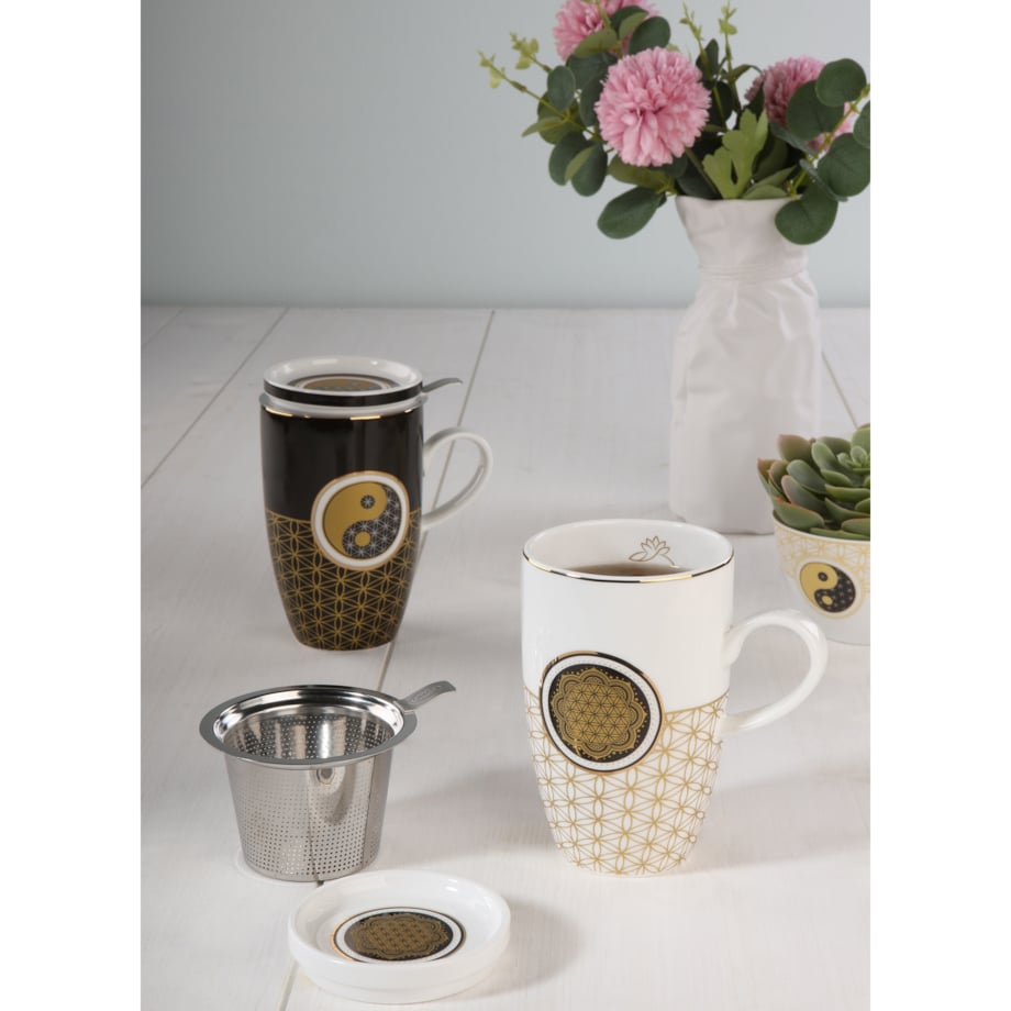 Kubek z zaparzaczem - Yin Yang - Lotus - Goebel