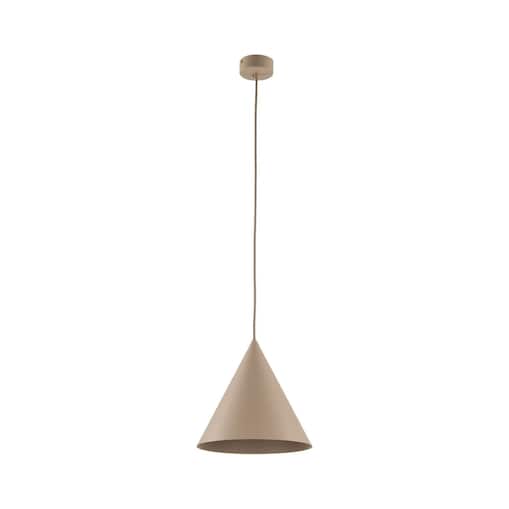 Lampa wisząca TK Lighting CONO SABIA M 10620 beżowa 25 cm E27 regulowana do 160 cm, nowoczesna do salonu i kuchni