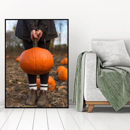 Poster Story, Plakat, Obraz - Dziewczyna z Dynią, wymiary 70 x 100 cm
