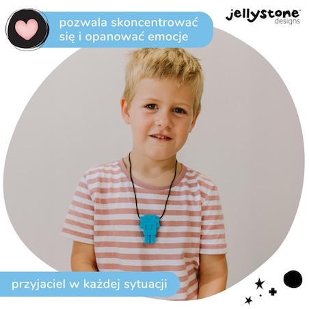 Wisiorek antystresowy Robot niebieski Jellystone Designs