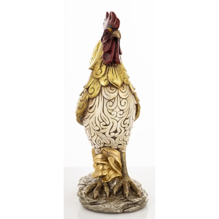 Dekoracja - kogut 30x11x21 cm CAZZO złoty