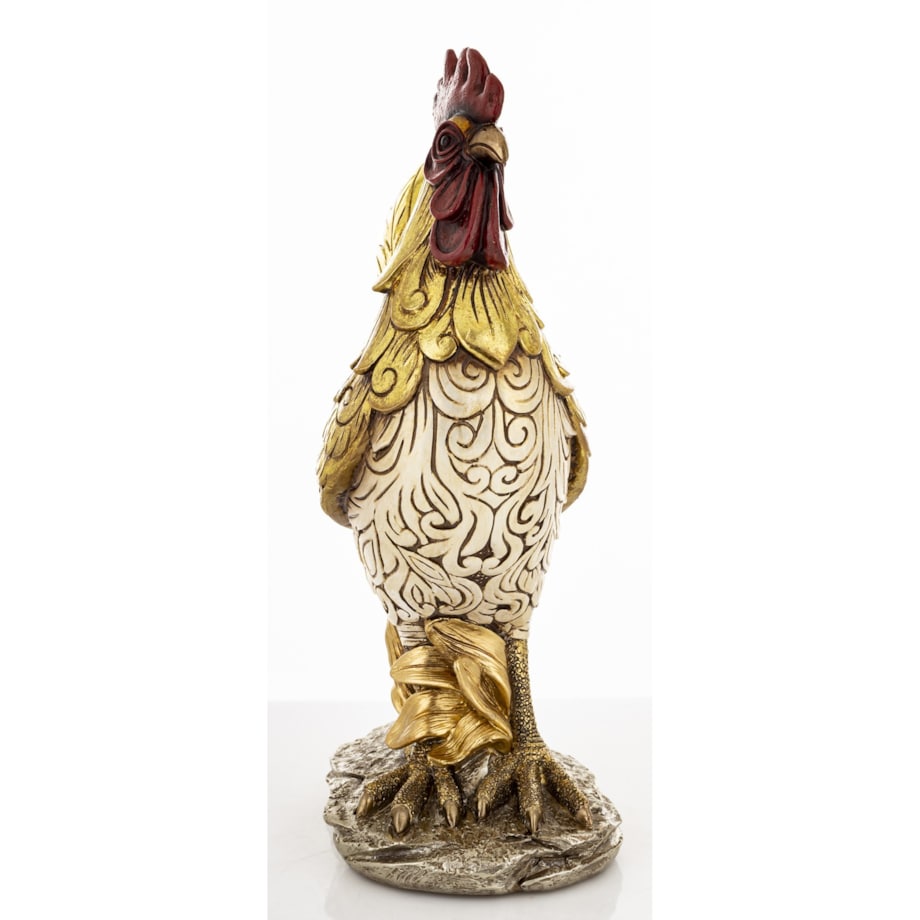Dekoracja - kogut 30x11x21 cm CAZZO złoty