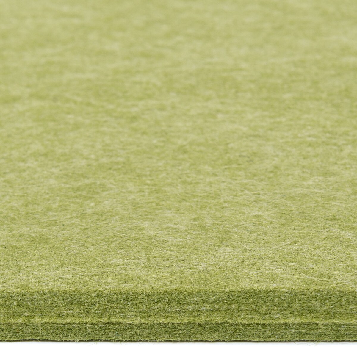 Zestaw 2 szt panel filcowy Felly 40x40 cm płytka kwadrat gładki zielony