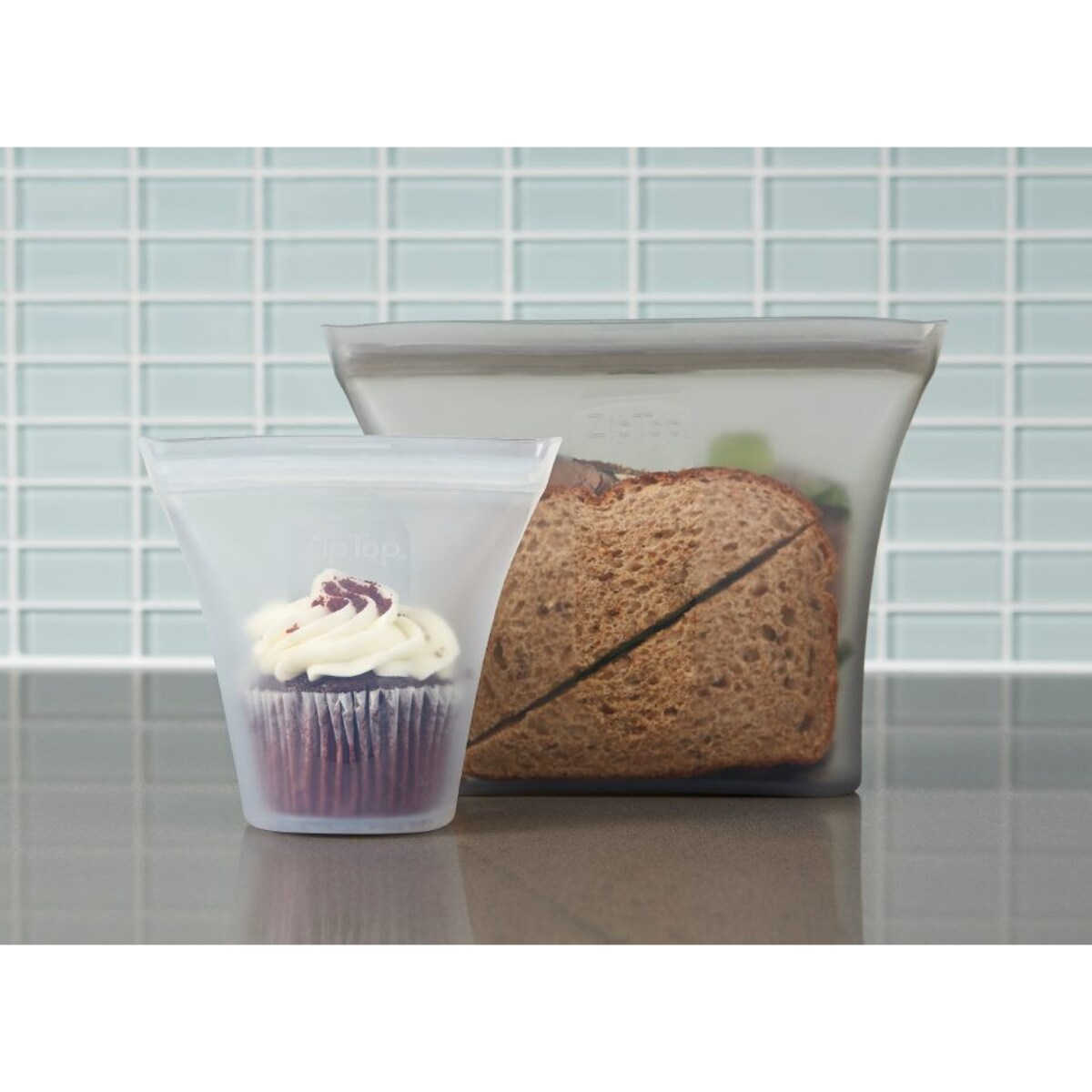 Torebka śniadaniowa Gray, Zip Top