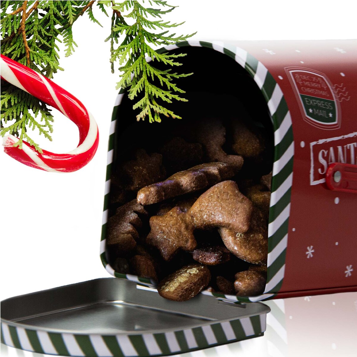 Puszka Na Pierniki Ciastka Pojemnik Świąteczna 13/15.5 Cm Cukierki Herbatę Zestaw