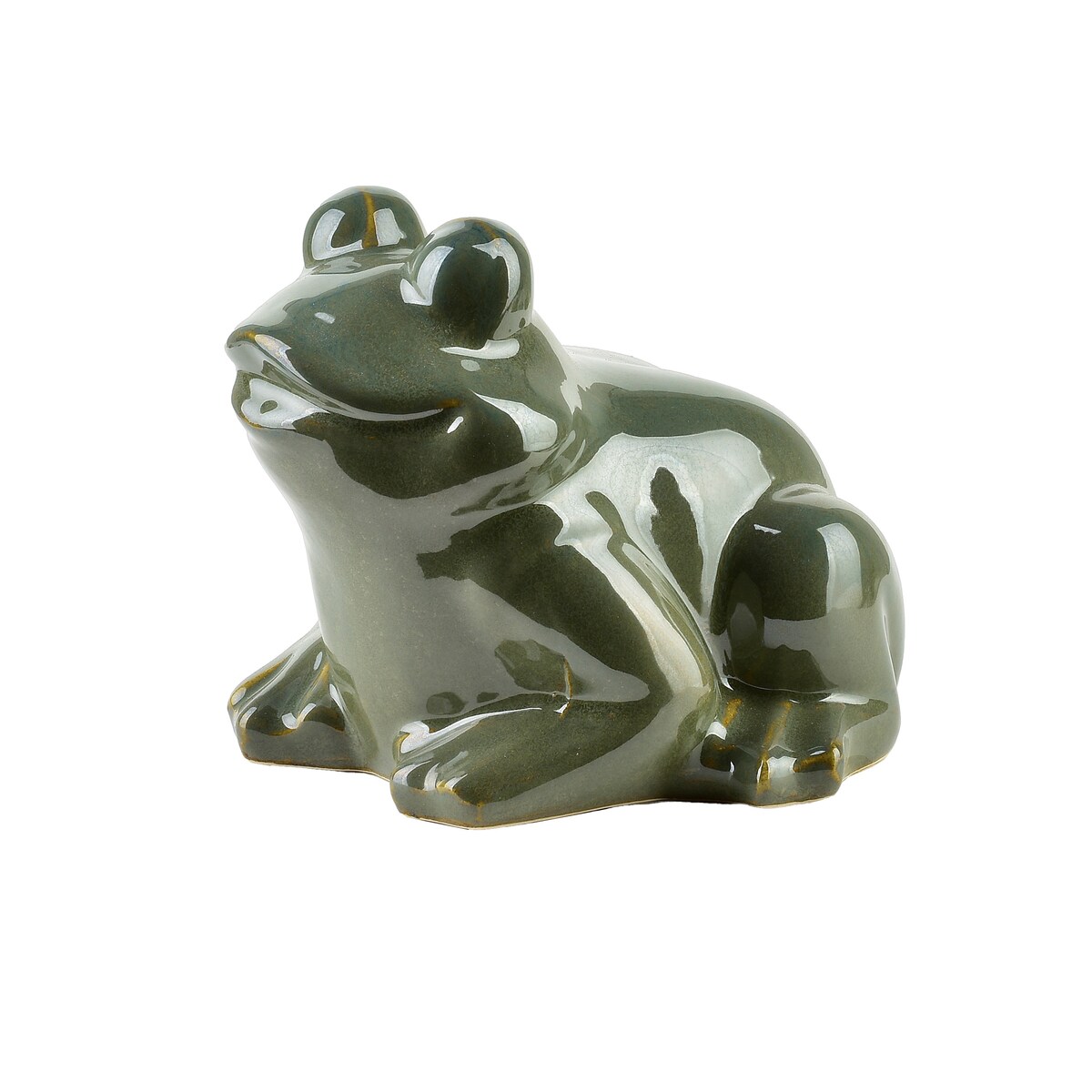 MAVE GREEN Figura żaba ceramiczna 16x15,5x13cm