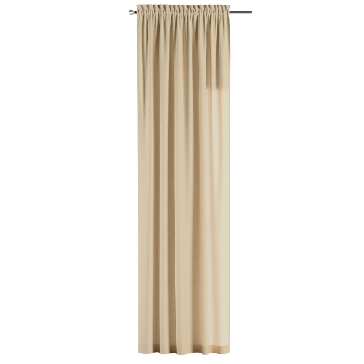 Zasłona na kanale z grzywką 1 szt. 130x260 waniliowy