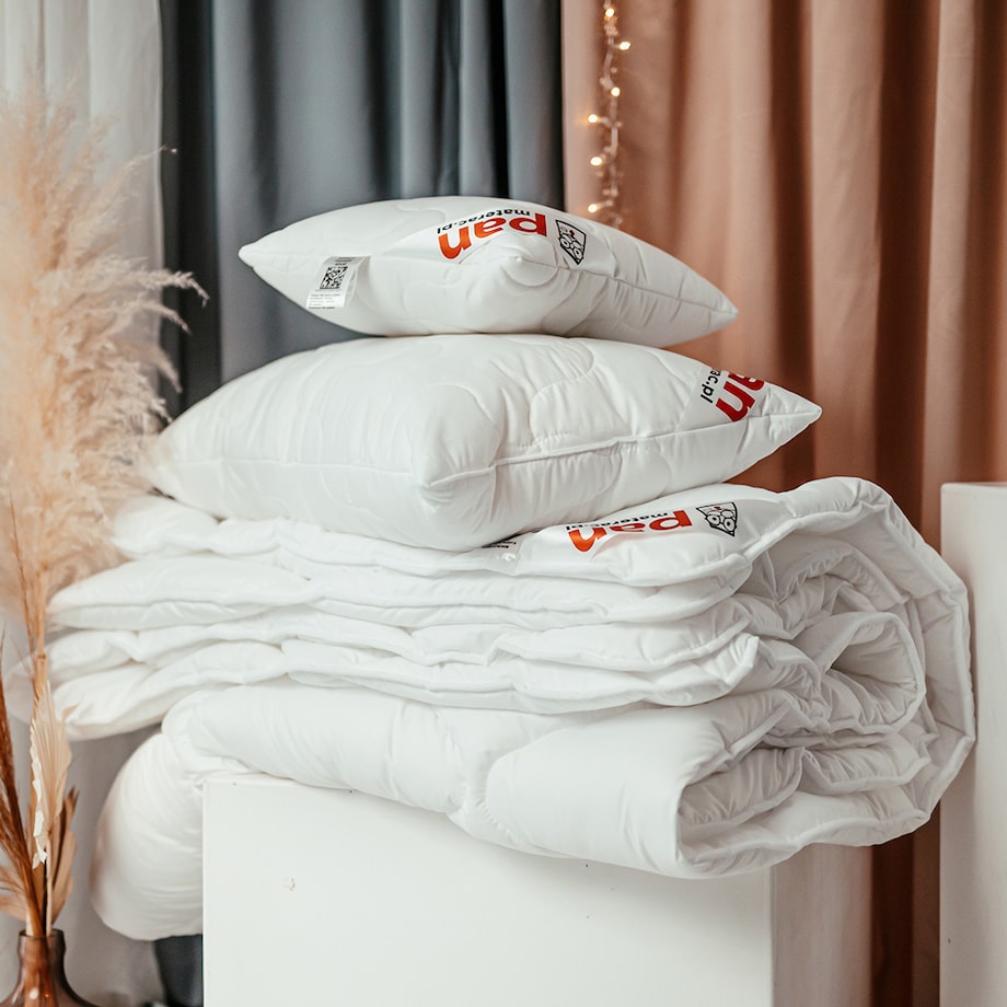 Kołdra 155x200 MIKROFIBRA PAN MATERAC lekka miękka syntetyczna