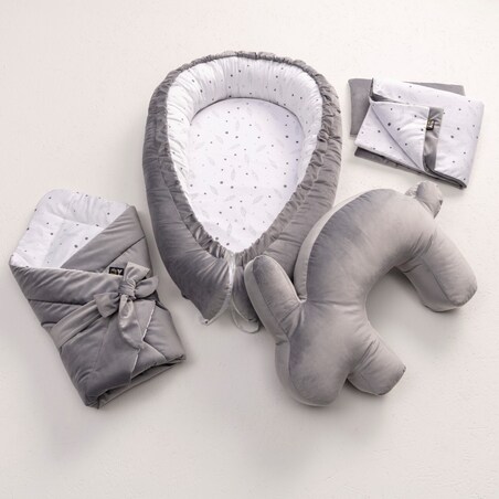 Kokon Velvet Nest Premium gray, 80x110cm