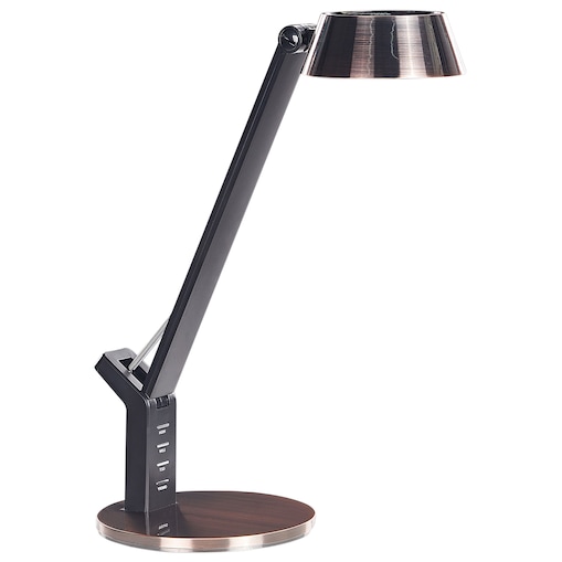 Lampa biurkowa LED CHAMAELEON Ze ściemniaczem Metal Miedziany