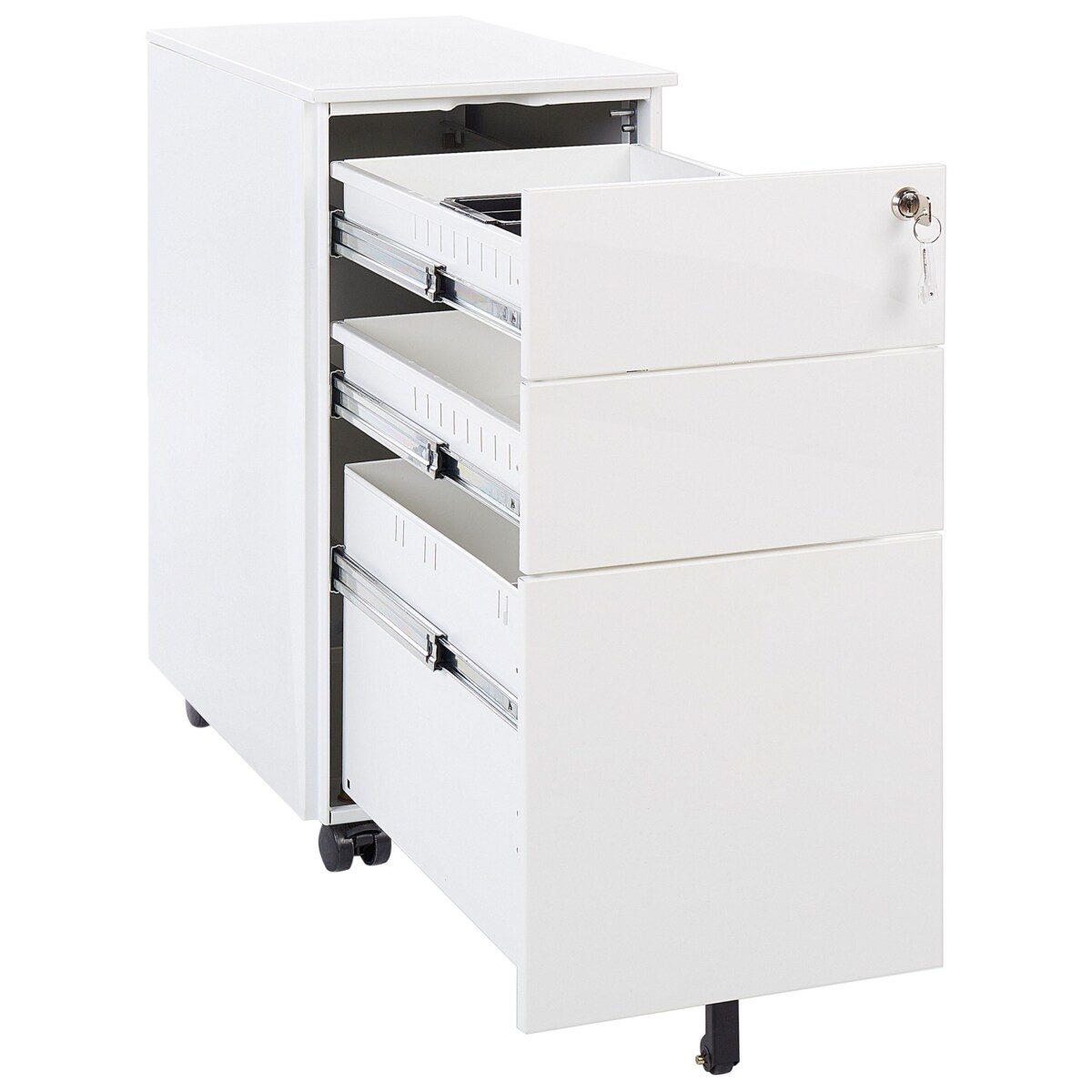 Szafka biurowa metalowa biała BOLSENA II