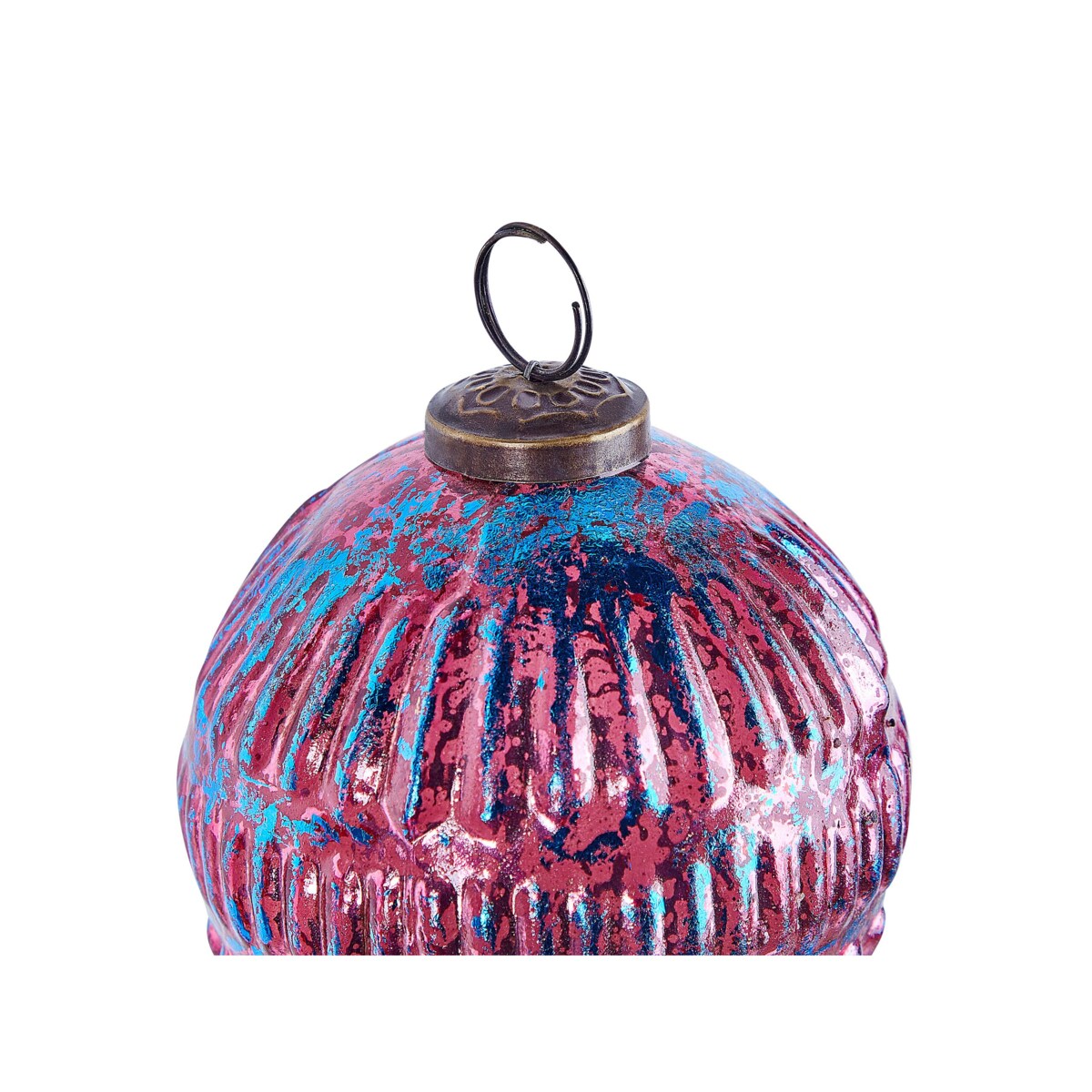 Zestaw 6 bombek szklanych różowy ASTRAL