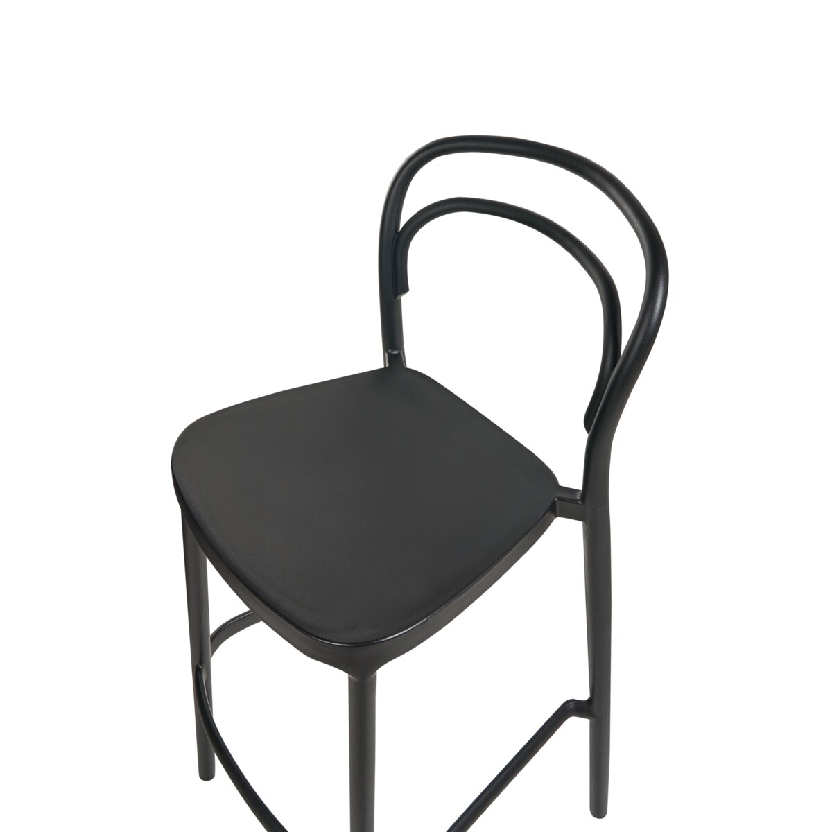 Zestaw 2 krzeseł ogrodowych PORANO Czarny