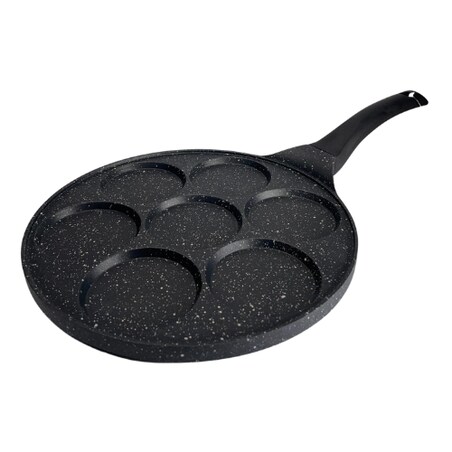 Patelnia do smażenia jajek pancake placuszków placków nieprzywierająca 26 cm 7 otworów ZILNER ZL-2415