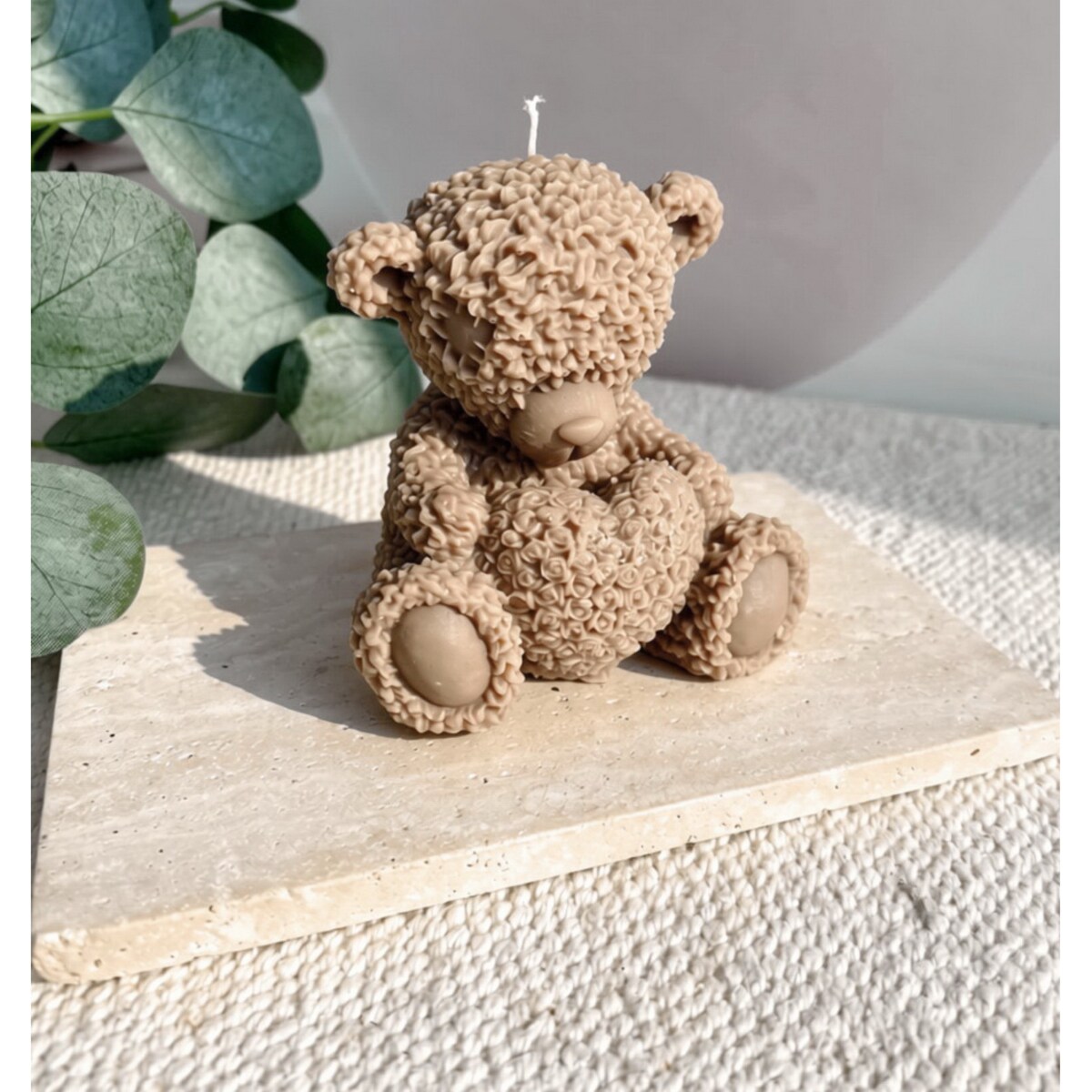 Świeca sojowa ekologiczna dekoracyjna miś misiu "Teddy Bear" 75x75mm