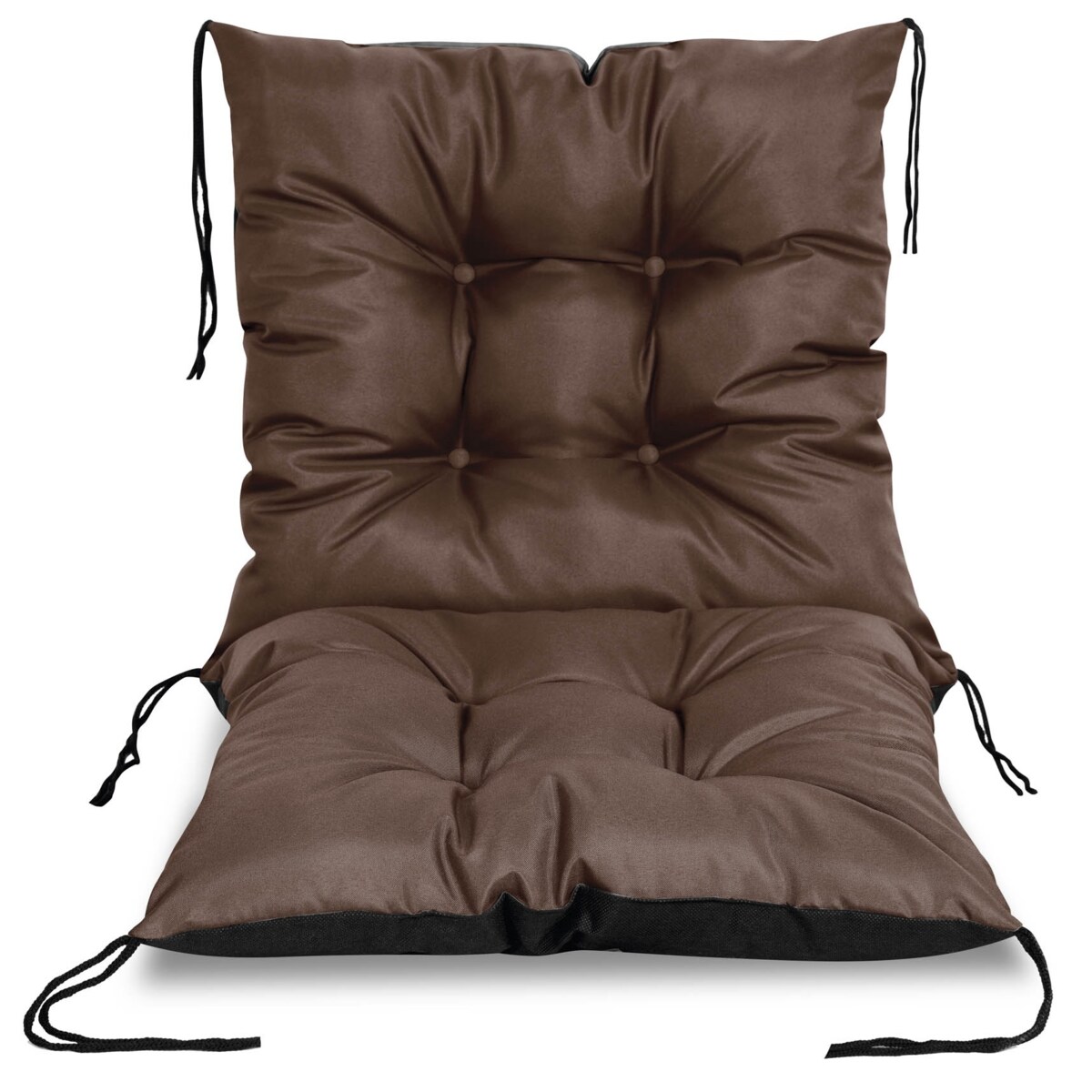 Poduszka Ogrodowa Na Krzesło Fotel 50X50X50 Cm Wodoodporna Pikowana Wiązana