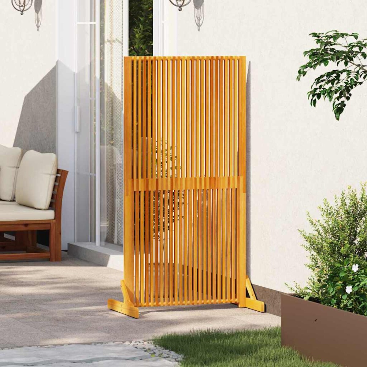 vidaXL Ekran prywatności Brązowy 79,5 x 50 x 150 cm