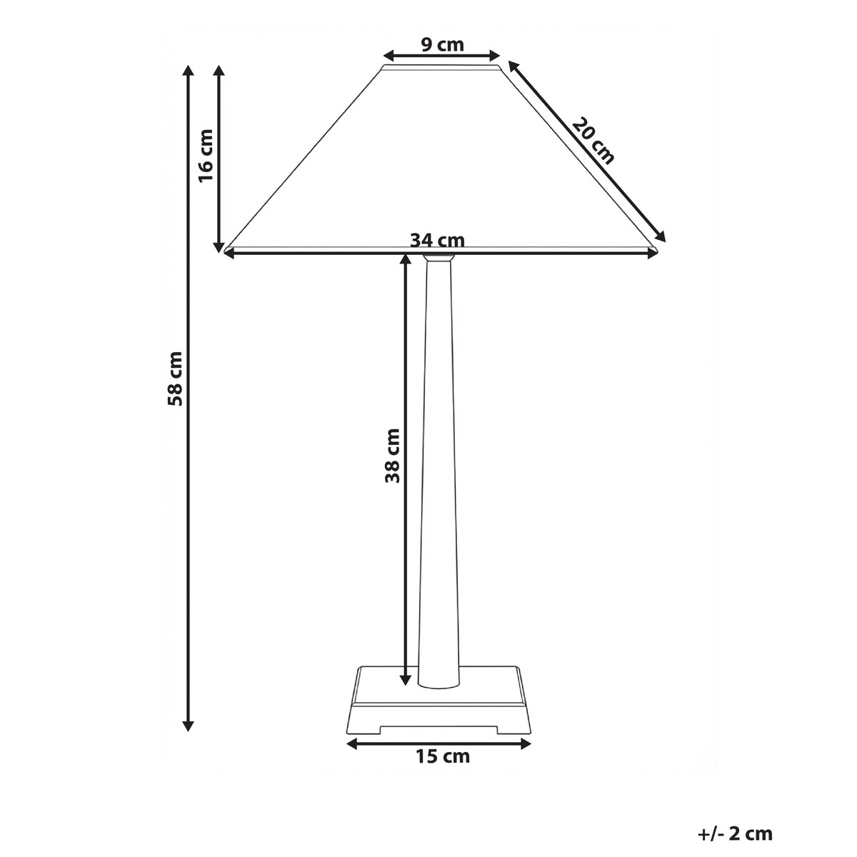 Lampa stołowa DHUD Metal Czarny