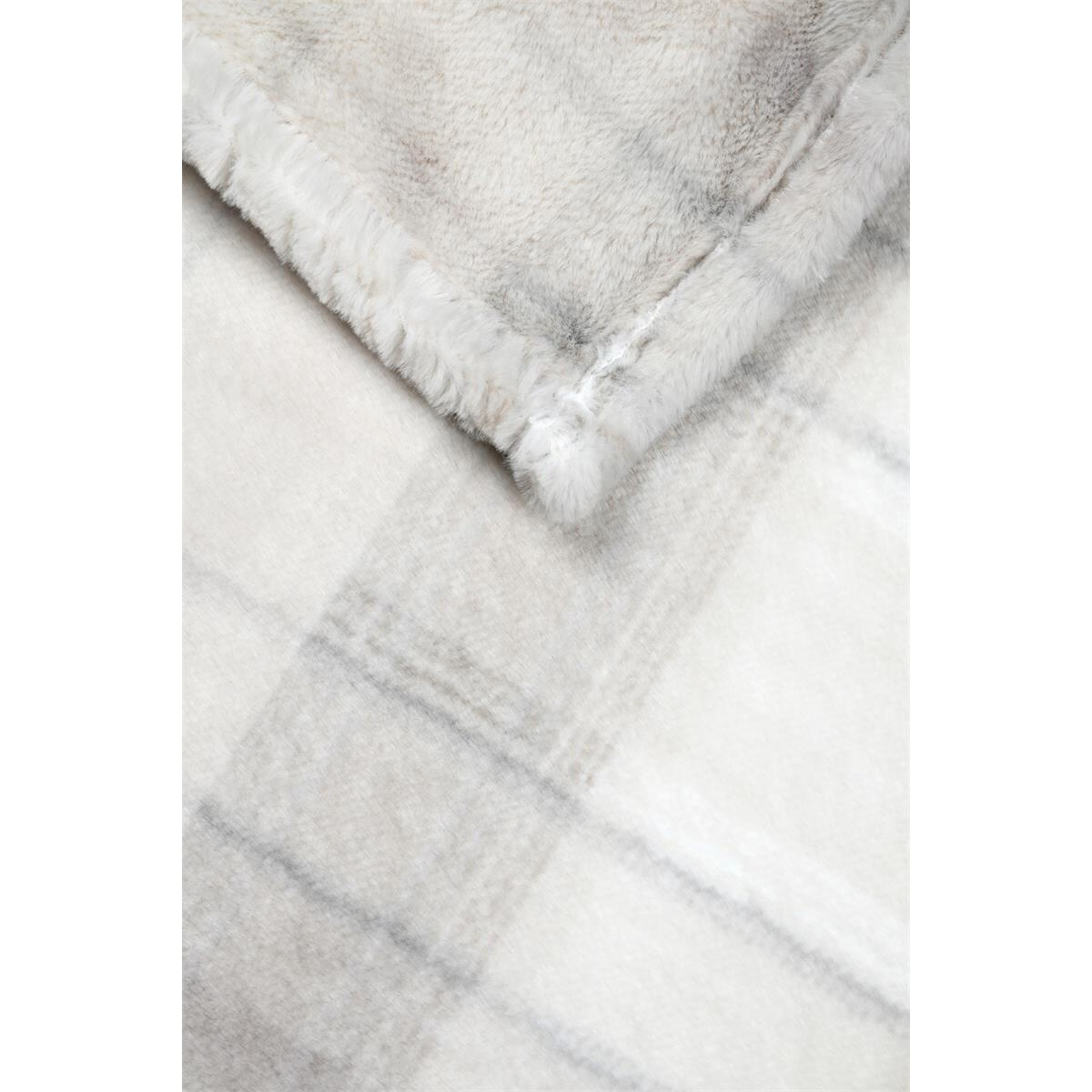 Koc pluszowy SCOTLAND w kratę, 130 x 160 cm