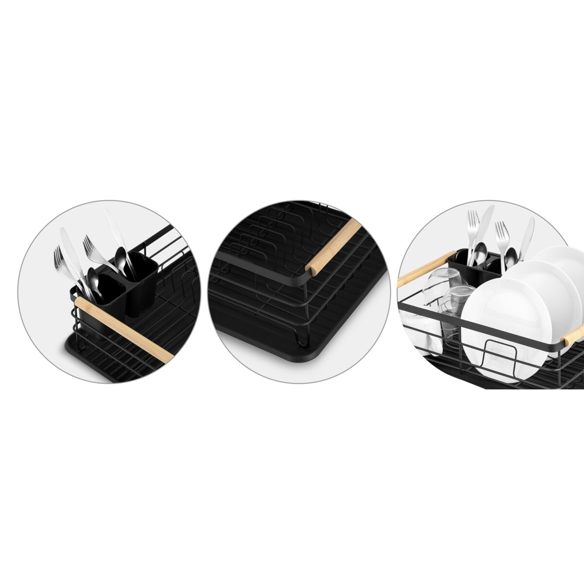 Suszarka do naczyń ociekacz stojąca tacka Massido + dozownik na płyn