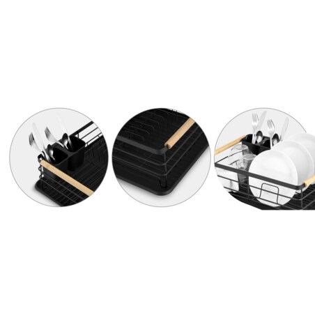 Suszarka do naczyń ociekacz stojąca tacka Massido + dozownik na płyn