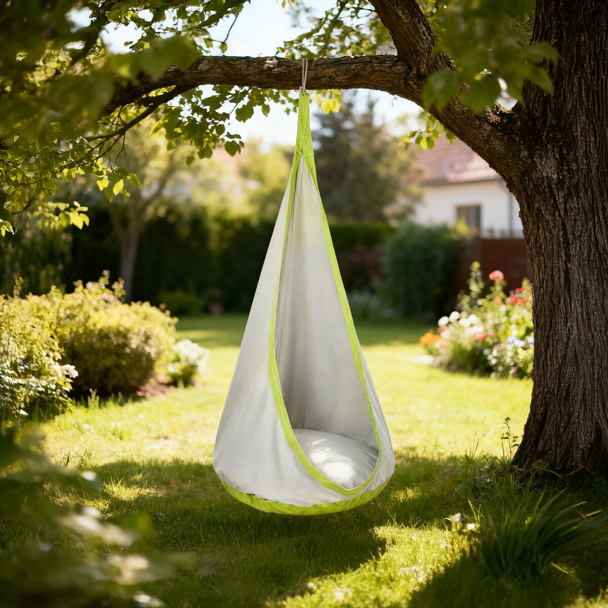 Hamak HUŚTAWKA podwieszane siedzisko KOKON dla dzieci KRZESŁO wiszące FOTEL