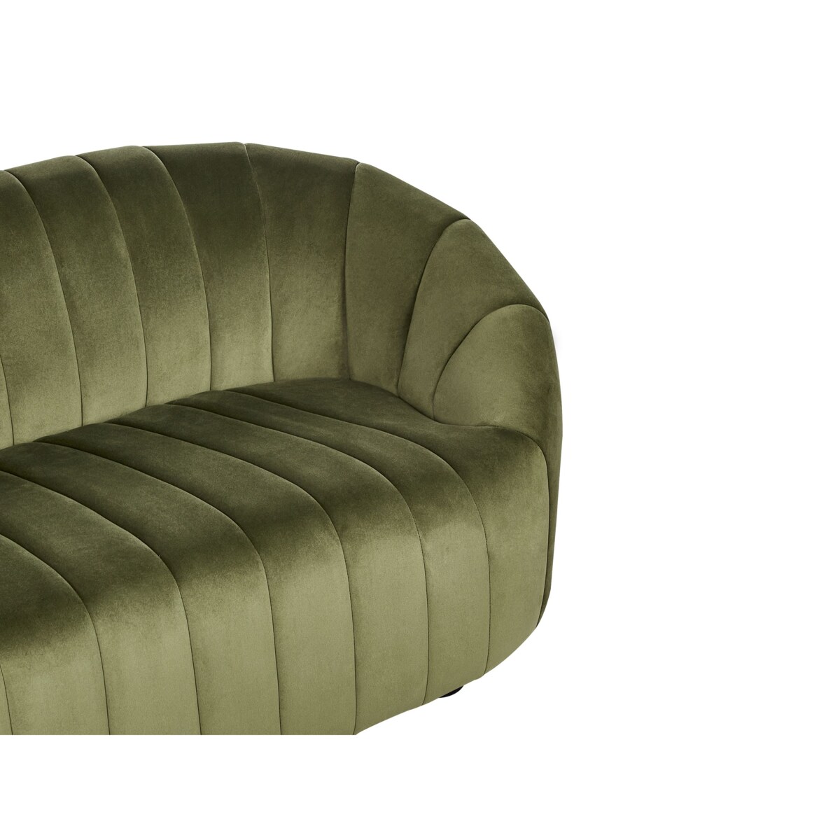 Sofa 2-osobowa welurowa zielona MALUNG