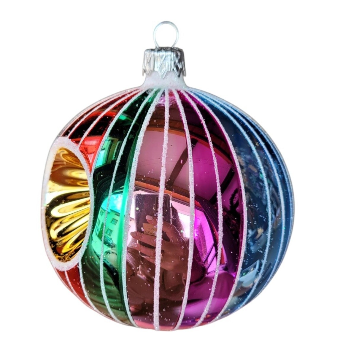 Bombka szklana komplet 4 szt. Ø 10 cm LUMEN