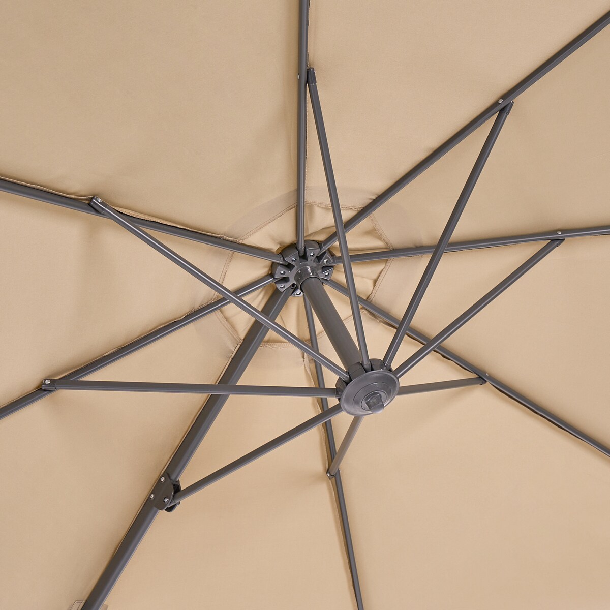 Parasol ogrodowy na wysięgniku 294 cm SAVONA Beżowy