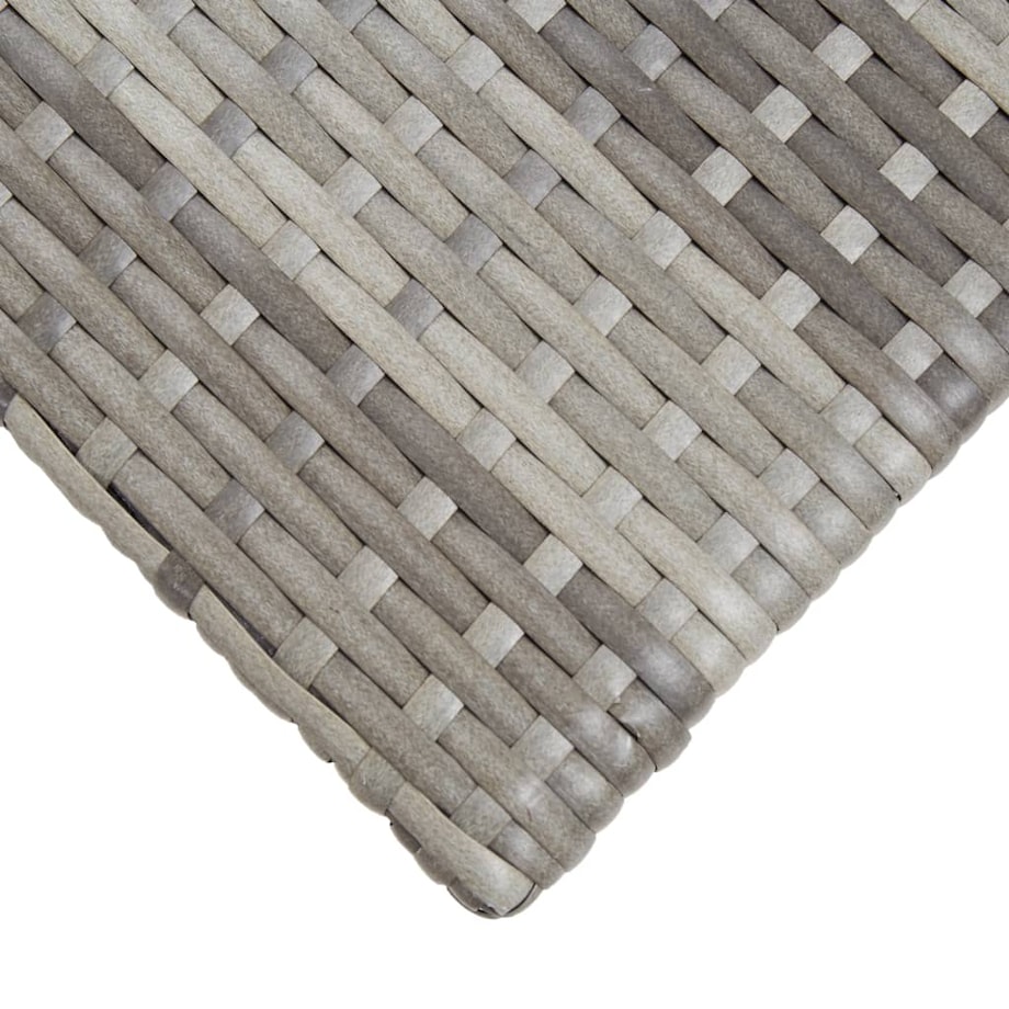 vidaXL Stolik herbaciany, szary, 50 x 50 x 47 cm, polirattan