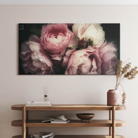 Obraz na płótnie Bukiet róż vintage, 120x60 cm
