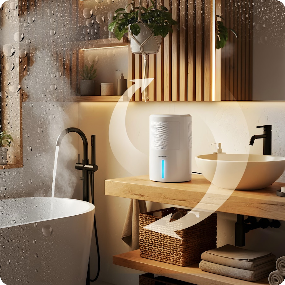 Osuszacz powietrza pochłaniacz wilgoci 60W timer led 353000 Berdsen