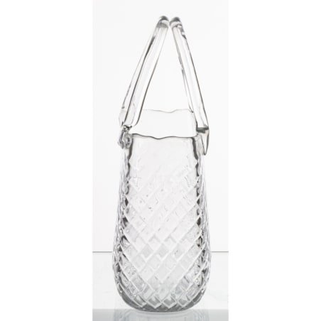 Wazon szklany 28,5x21x10 cm TORBA transparentna
