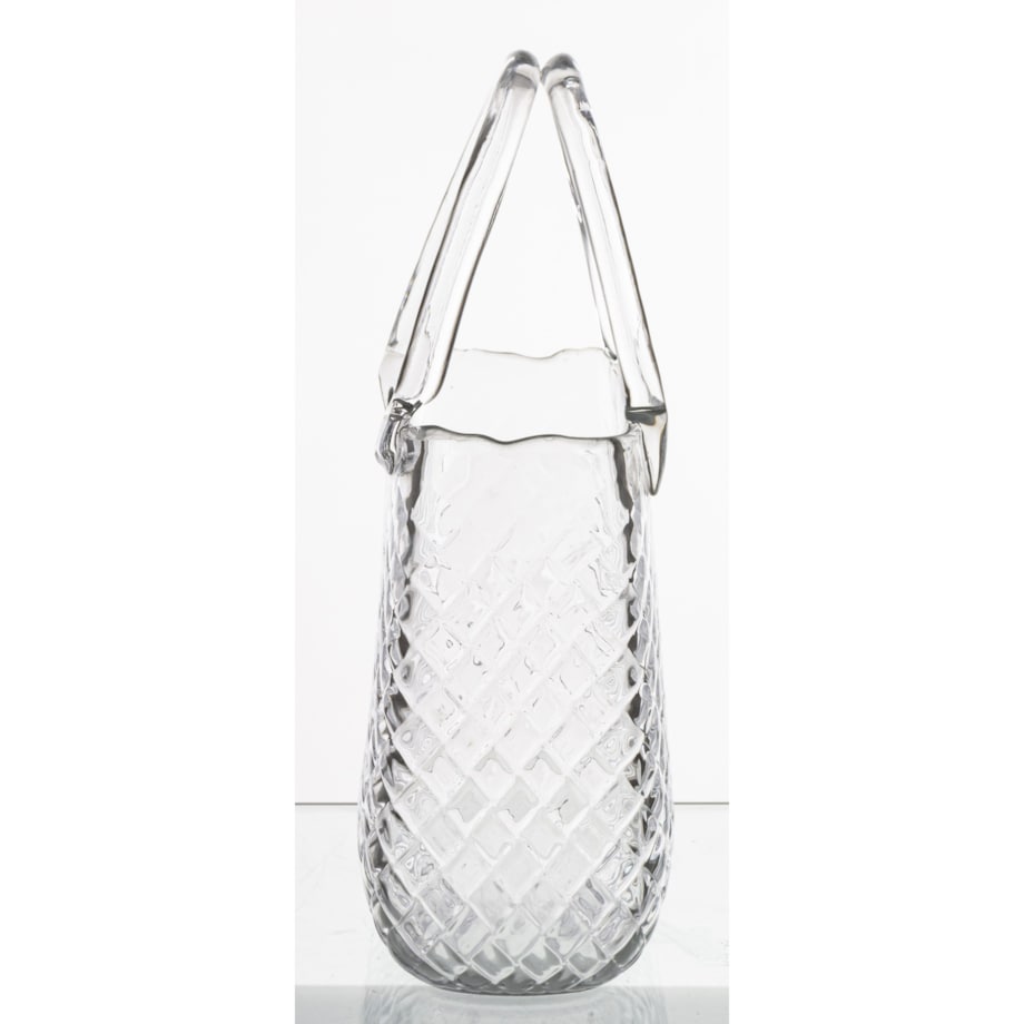 Wazon szklany 28,5x21x10 cm TORBA transparentna