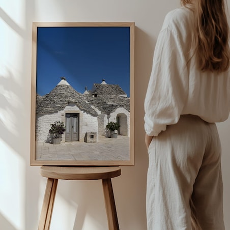 plakat trulli alberobello apulia włochy 2 70x100