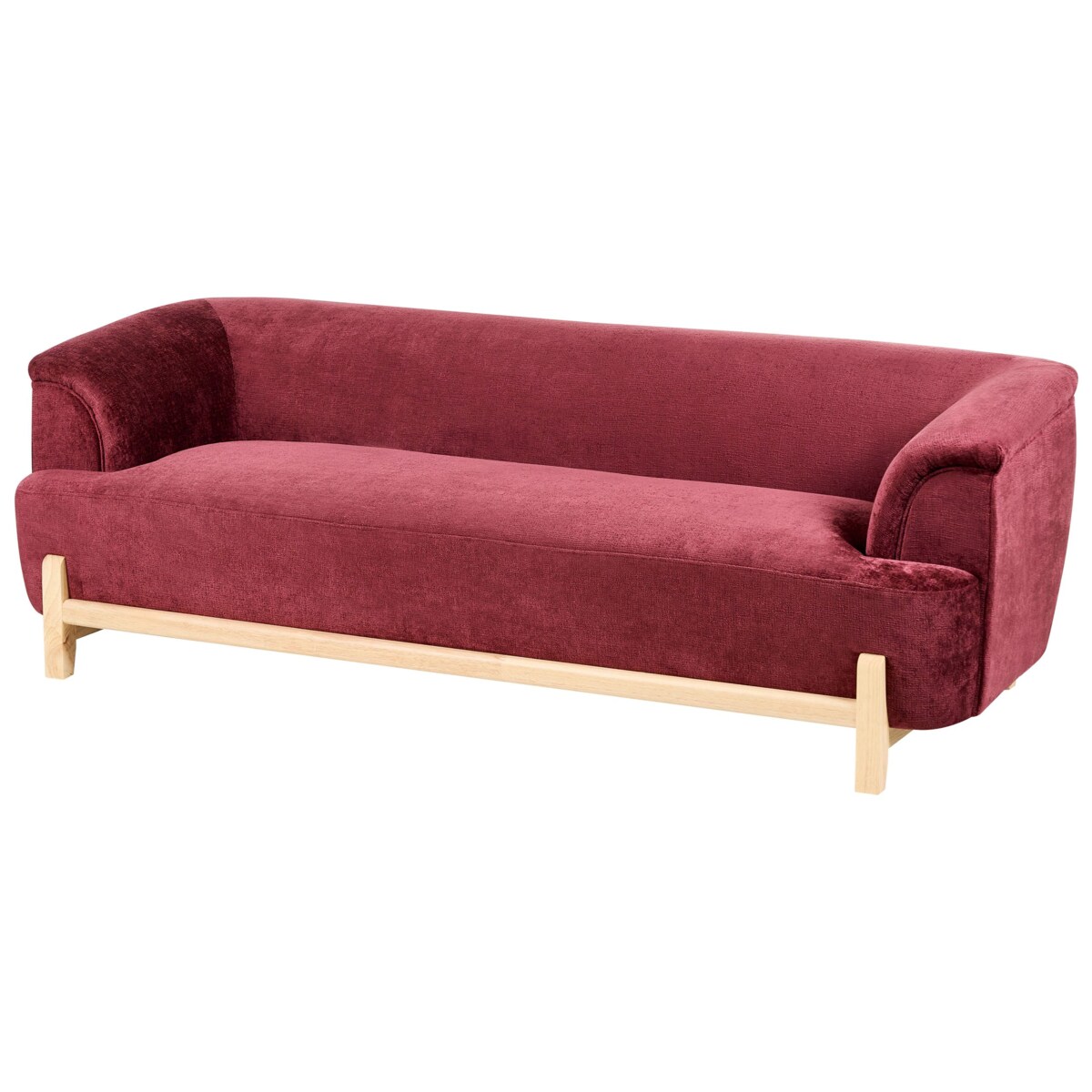Sofa dla 3 osób ALNOR Szenil Burgundowy