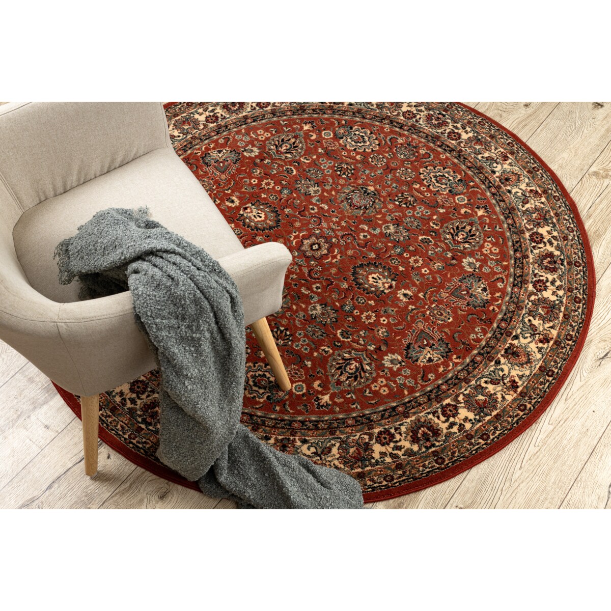 Dywan wełniany KASHQAI 4362 200 koło koło 120 cm