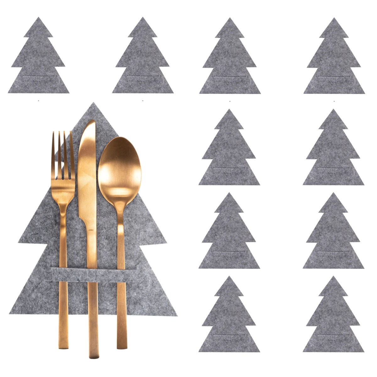 Pokrowiec na sztućce Świateczny 10szt KF370