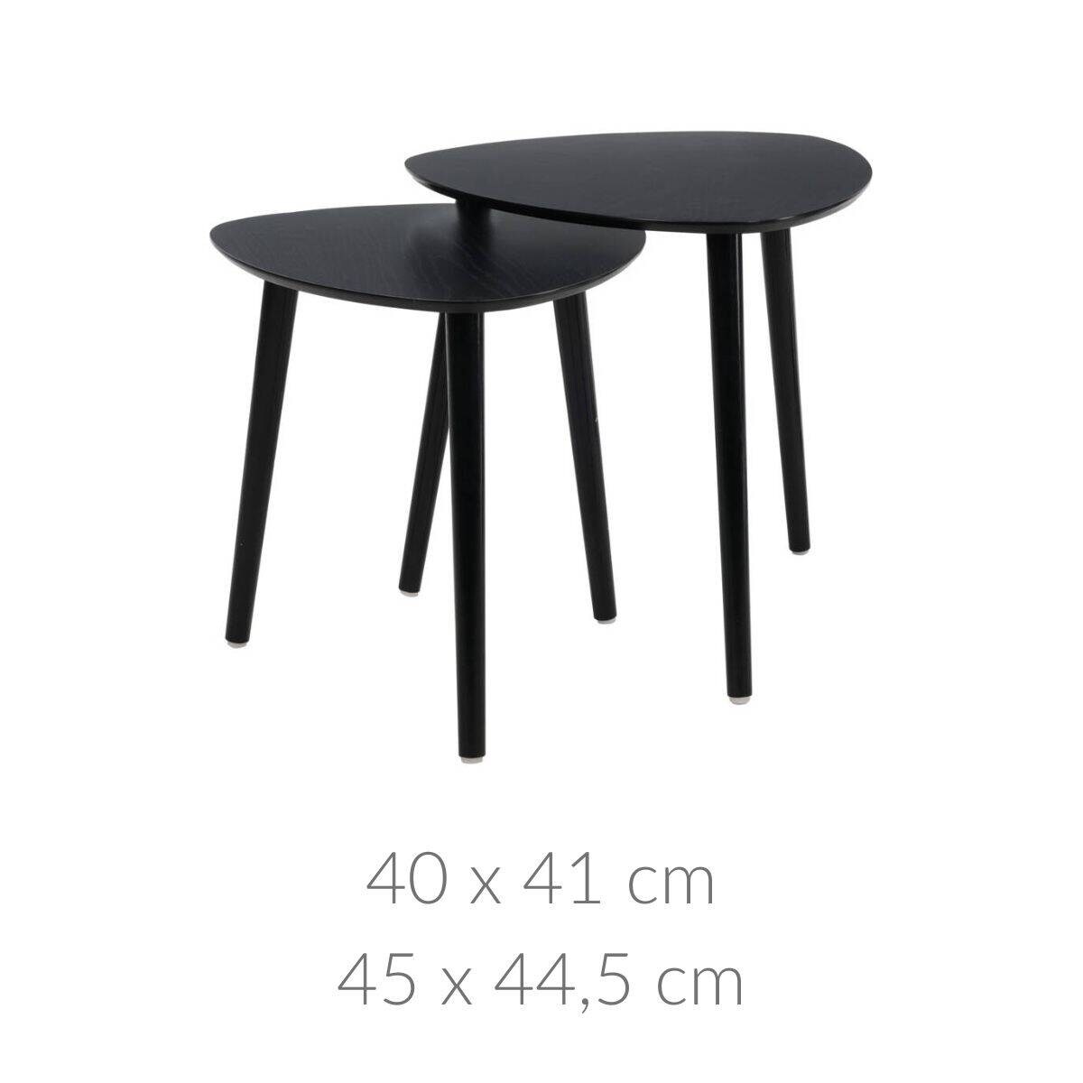 Zestaw stolików kawowych na trzech nogach, 2 szt.