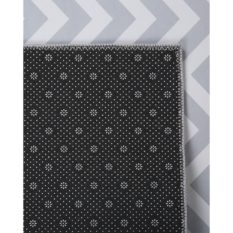 Dywan 80 x 200 cm biało-szary SAIKHEDA