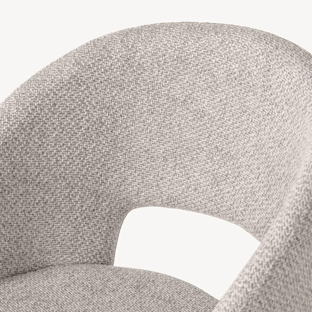 Krzesło tapicerowane beżowe Cort