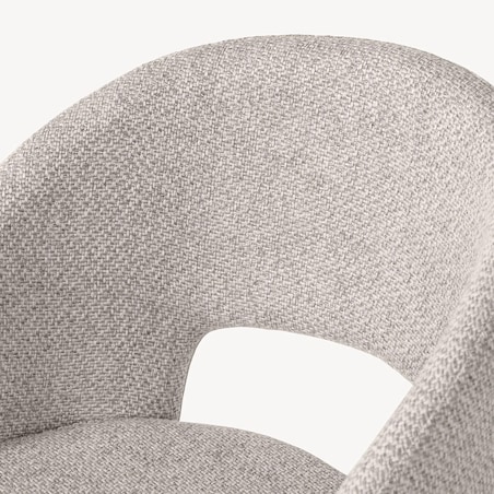 Krzesło tapicerowane beżowe Cort