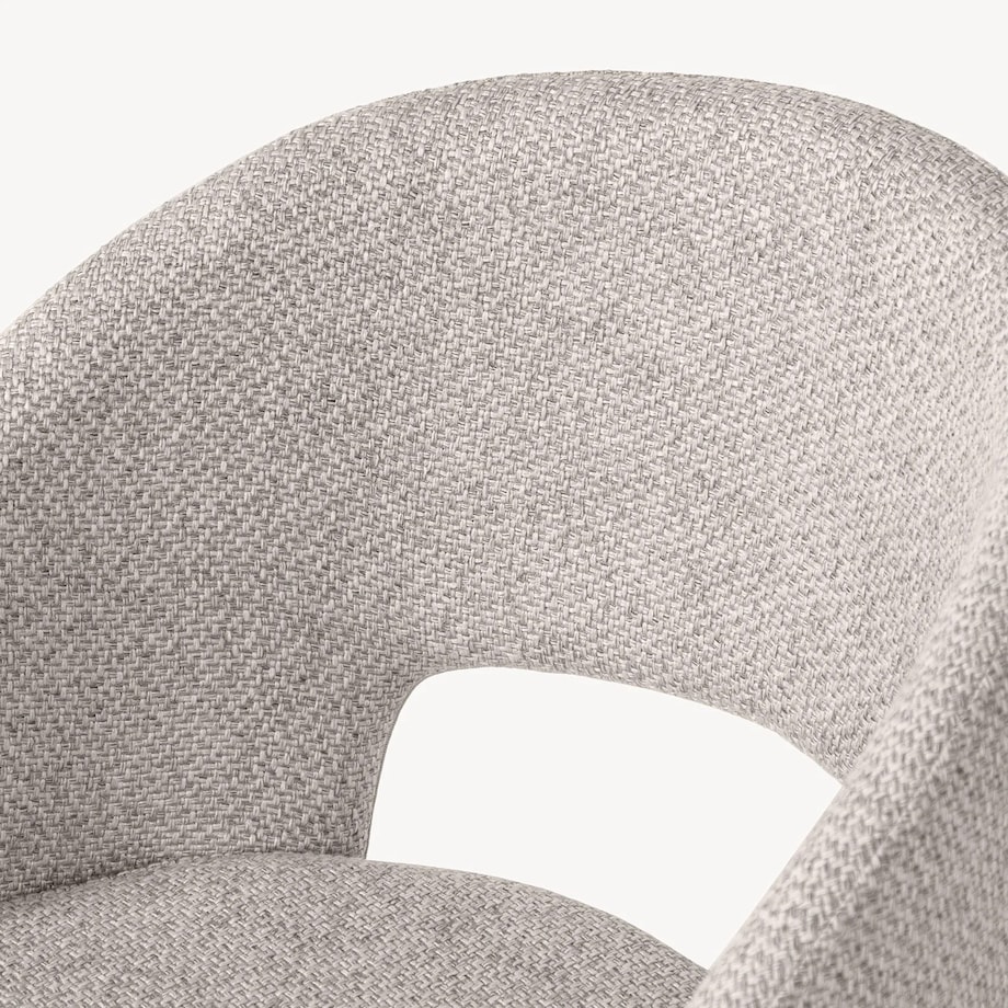 Krzesło tapicerowane beżowe Cort