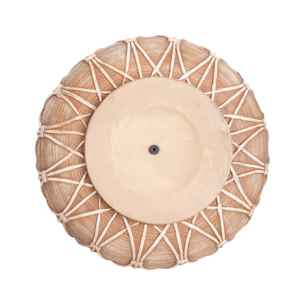 Wazon na kwiaty DOMOKOS Tlenek magnezu 38 cm Jasnobrązowy