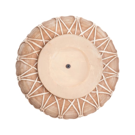 Wazon na kwiaty DOMOKOS Tlenek magnezu 38 cm Jasnobrązowy