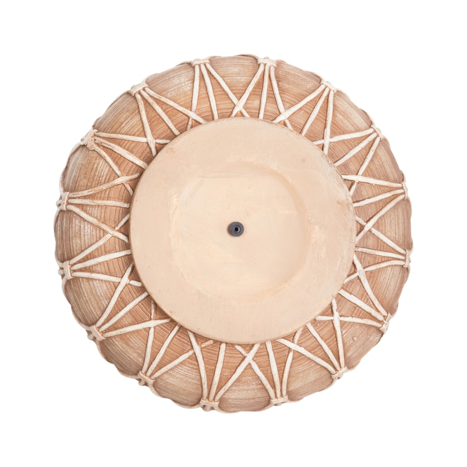 Wazon na kwiaty DOMOKOS Tlenek magnezu 38 cm Jasnobrązowy