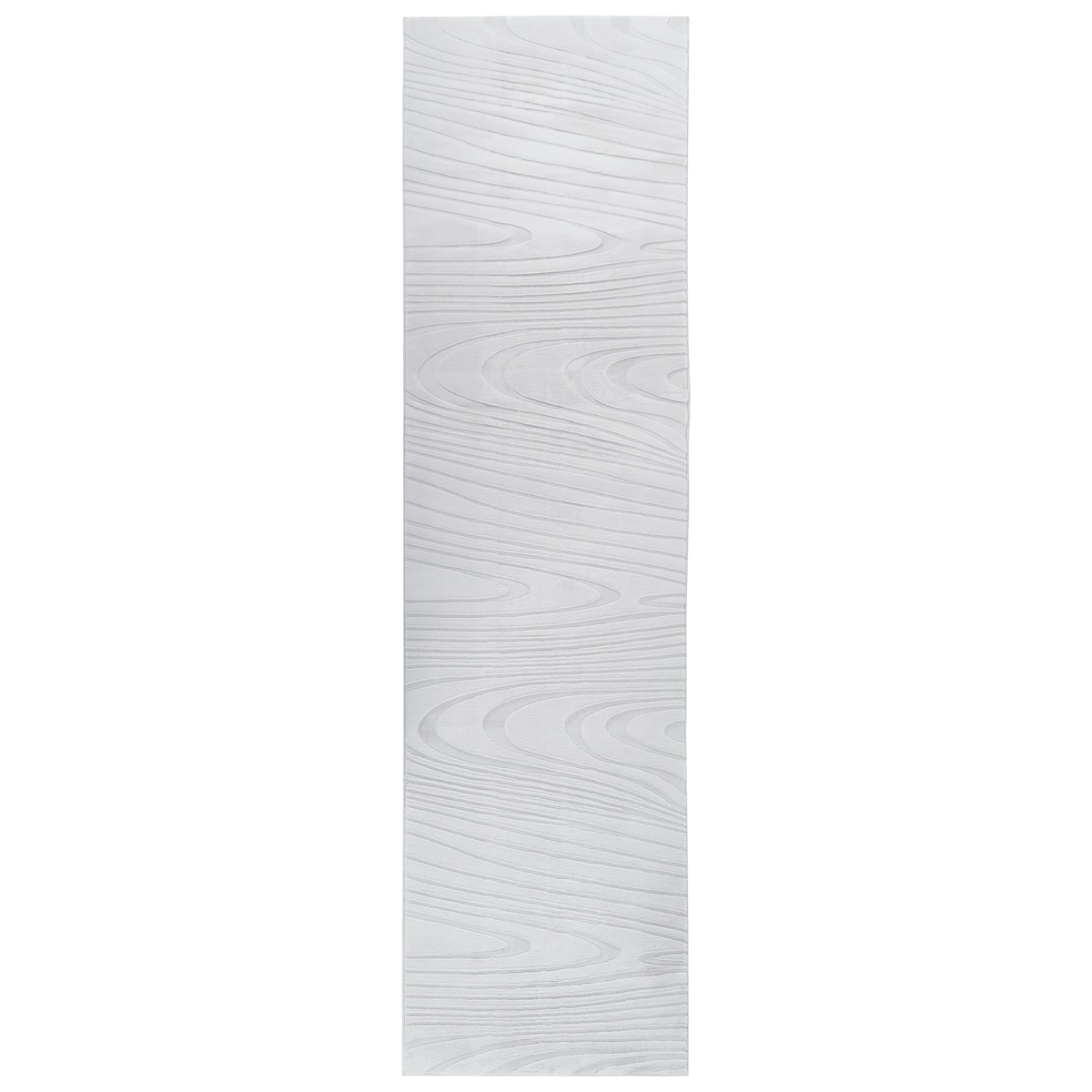 Dywan ze sztucznego futra ONTAKE Jasnoszary 80 x 300 cm