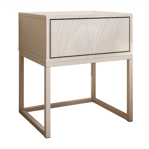 Stolik nocny BLANCO Kaszmir 45x52x37 cm z systemem push-to-open