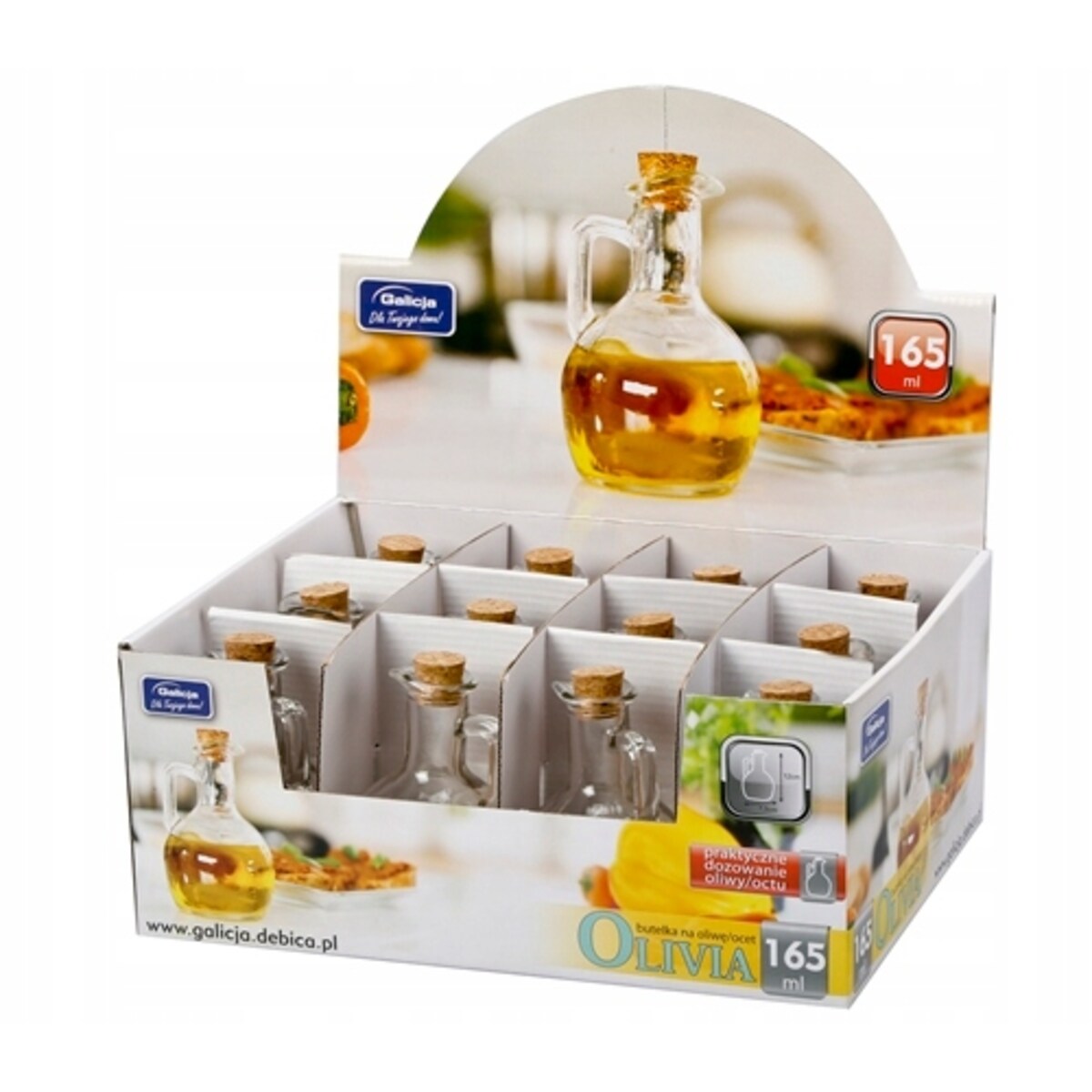 KARAFKA BUTELKA NA OLIWĘ OLEJ OCET 165 ml mała