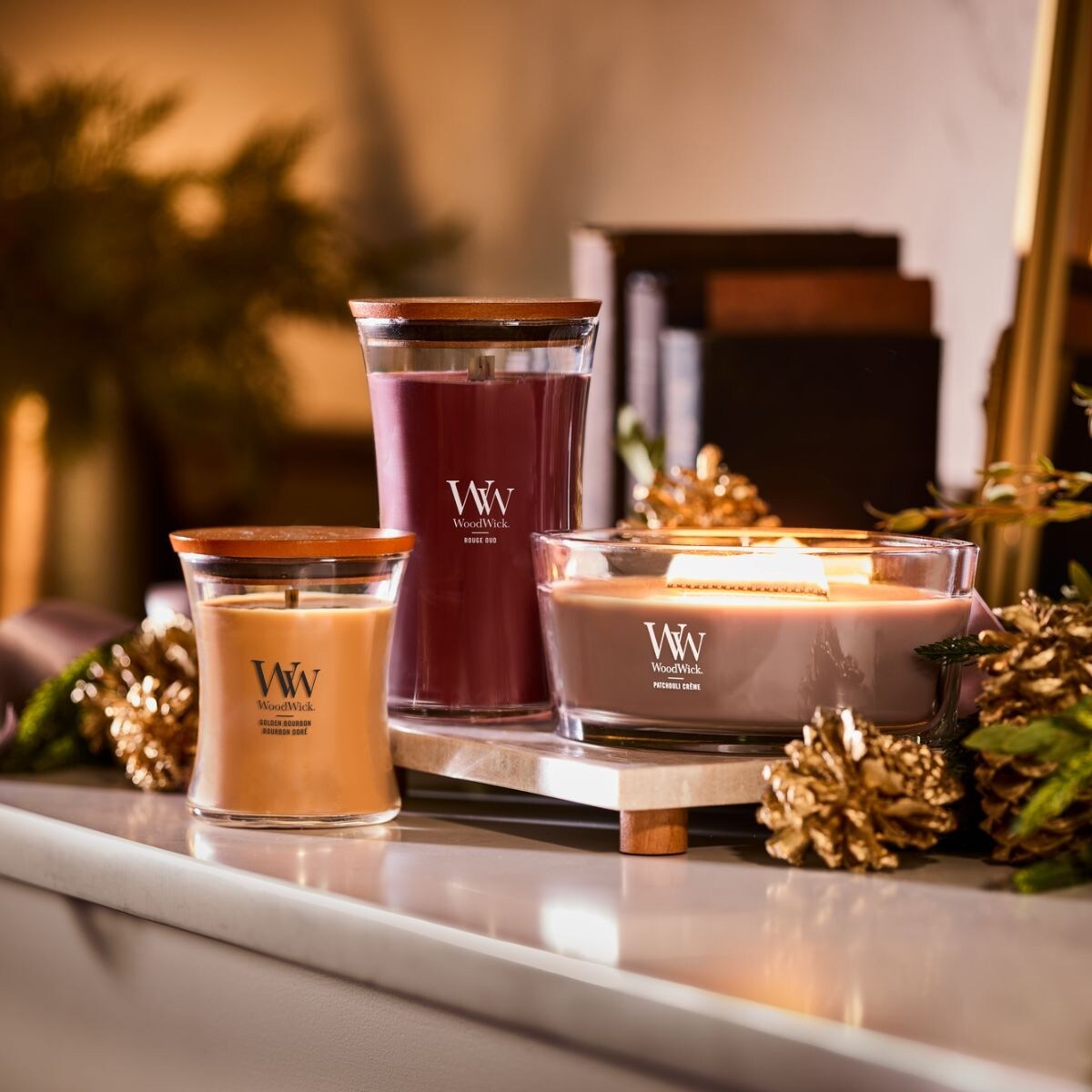 WoodWick świeca duża ROUGE OUD